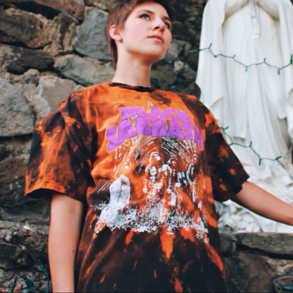 Black Sabbath // bleached unisex band tee